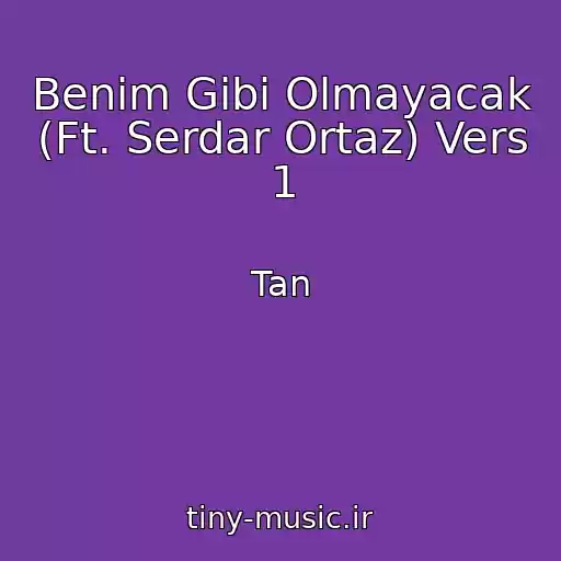 کاور آهنگ Benim Gibi Olmayacak (Ft. Serdar Ortaz) Vers 1 از Tan