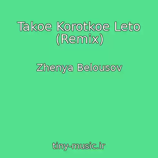 کاور آهنگ Takoe Korotkoe Leto (Remix) از Zhenya Belousov