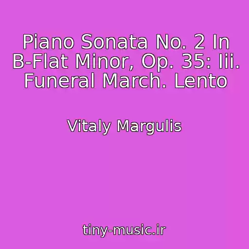 کاور آهنگ Piano Sonata No. 2 In B-Flat Minor, Op. 35: Iii. Funeral March. Lento از Vitaly Margulis