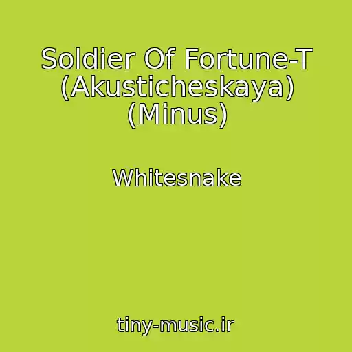 کاور آهنگ Soldier Of Fortune-T (Akusticheskaya) (Minus) از Whitesnake