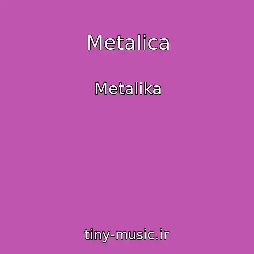 کاور آهنگ Metalica از Metalika
