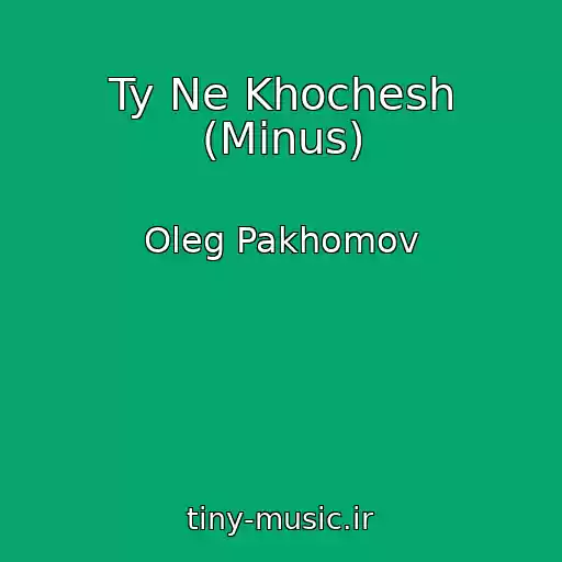 کاور آهنگ Ty Ne Khochesh (Minus) از Oleg Pakhomov