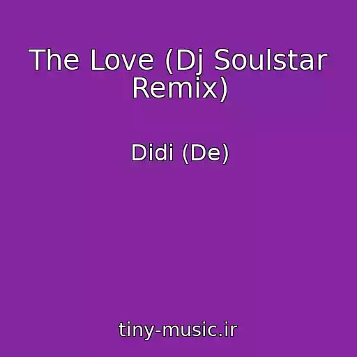 کاور آهنگ The Love (Dj Soulstar Remix) از Didi (De)
