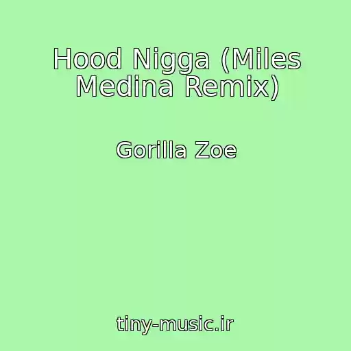 کاور آهنگ Hood Nigga (Miles Medina Remix) از Gorilla Zoe