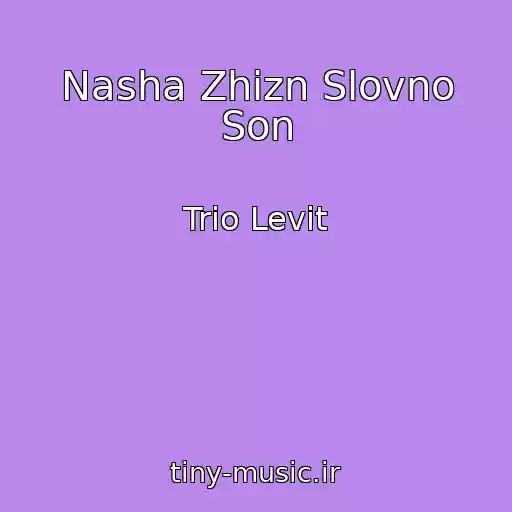 کاور آهنگ Nasha Zhizn Slovno Son از Trіo Levit