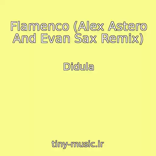 کاور آهنگ Flamenco (Alex Astero And Evan Sax Remix) از Didula