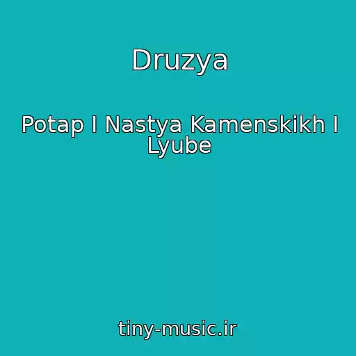 کاور آهنگ Druzya از Potap І Nastya Kamenskikh І Lyube