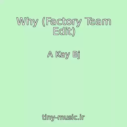 کاور آهنگ Why (Factory Team Edit) از A Kay Bj