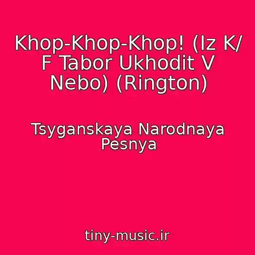 کاور آهنگ Khop-Khop-Khop! (Iz K/ F Tabor Ukhodit V Nebo) (Rington) از Tsyganskaya Narodnaya Pesnya