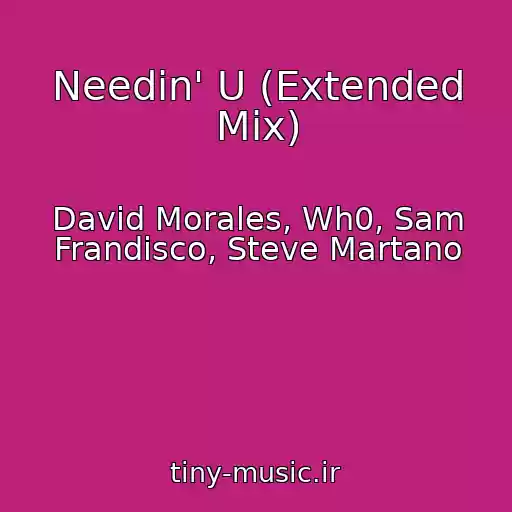 کاور آهنگ Needin' U (Extended Mix) از David Morales, Wh0, Sam Frandisco, Steve Martano