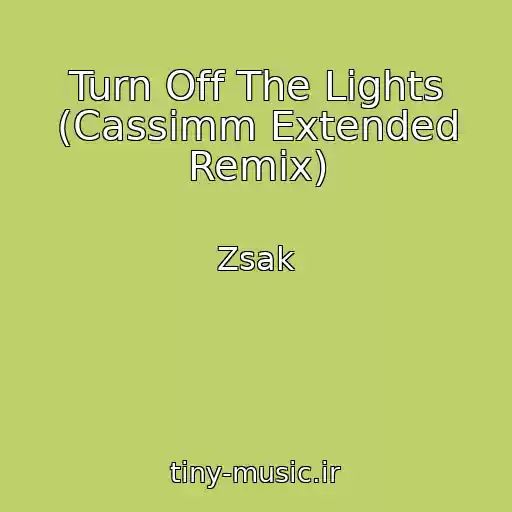 کاور آهنگ Turn Off The Lights (Cassimm Extended Remix) از Zsak
