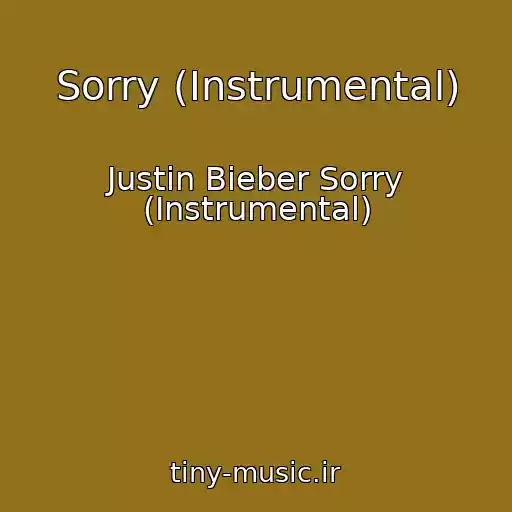 کاور آهنگ Sorry (Instrumental) از Justin Bieber Sorry (Instrumental)