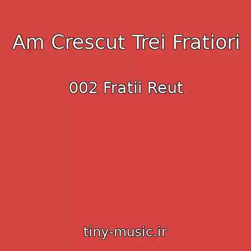 کاور آهنگ Am Crescut Trei Fratiori از 002 Fratii Reut
