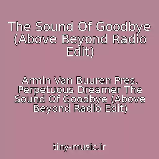 کاور آهنگ The Sound Of Goodbye (Above Beyond Radio Edit) از Armin Van Buuren Pres. Perpetuous Dreamer The Sound Of Goodbye (Above Beyond Radio Edit)
