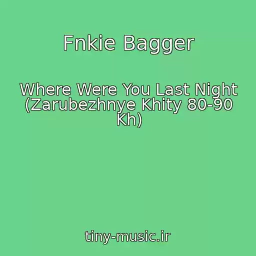 کاور آهنگ Fnkie Bagger از Where Were You Last Night (Zarubezhnye Khity 80-90 Kh)