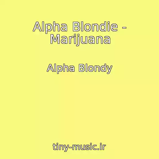 کاور آهنگ Alpha Blondie - Marijuana از Alpha Blondy