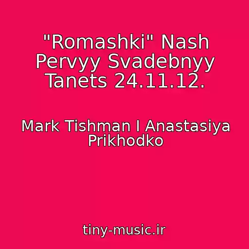 کاور آهنگ "Romashki" Nash Pervyy Svadebnyy Tanets 24.11.12. از Mark Tishman I Anastasiya Prikhodko