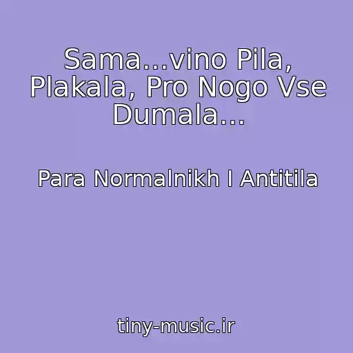 کاور آهنگ Sama...vino Pila, Plakala, Pro Nogo Vse Dumala... از Para Normalnikh І Antitіla