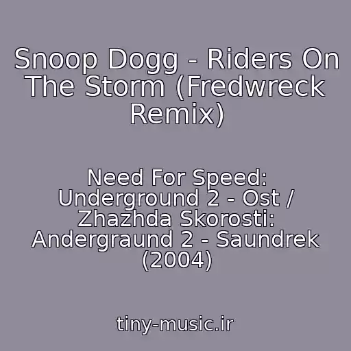 کاور آهنگ Snoop Dogg - Riders On The Storm (Fredwreck Remix) از Need For Speed: Underground 2 - Ost / Zhazhda Skorosti: Andergraund 2 - Saundrek (2004)