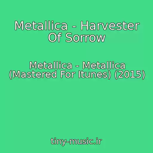 کاور آهنگ Metallica - Harvester Of Sorrow از Metallica - Metallica (Mastered For Itunes) (2015)