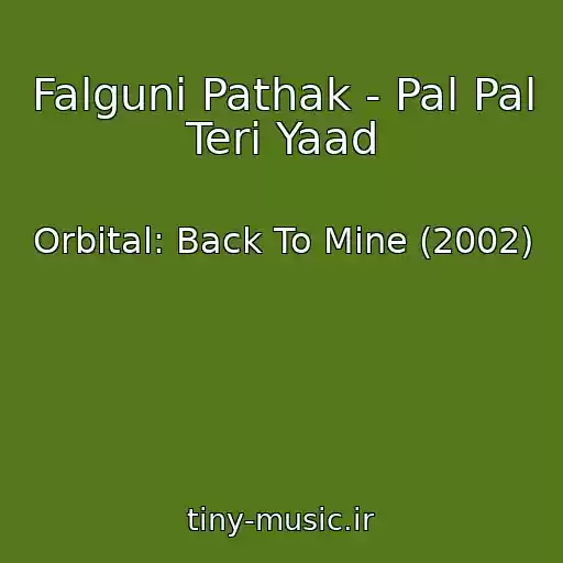 کاور آهنگ Falguni Pathak - Pal Pal Teri Yaad از Orbital: Back To Mine (2002)