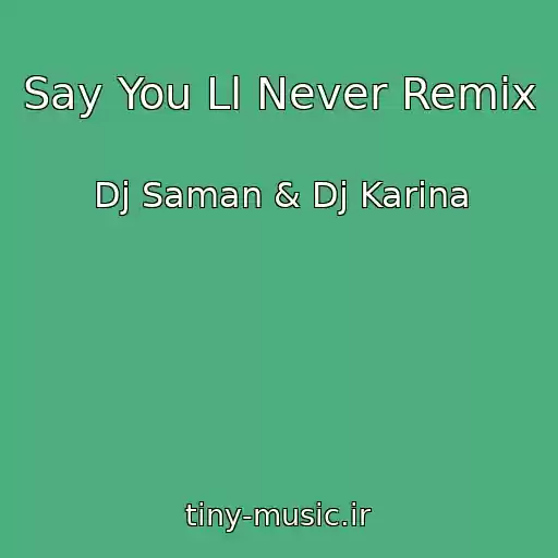 کاور آهنگ Say You Ll Never Remix از Dj Saman & Dj Karina