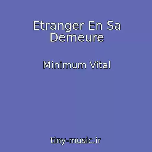 کاور آهنگ Etranger En Sa Demeure از Minimum Vital
