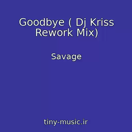 کاور آهنگ Goodbye ( Dj Kriss Rework Mix) از Savage