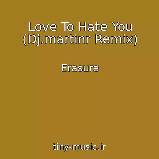 کاور آهنگ Love To Hate You (Dj.martinr Remix) از Erasure