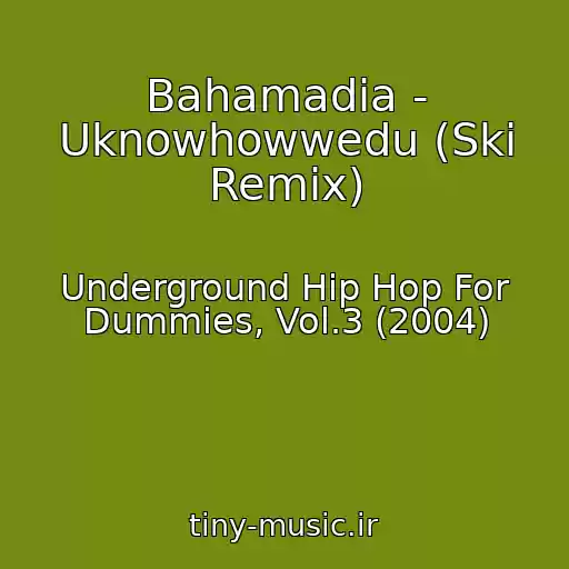 کاور آهنگ Bahamadia - Uknowhowwedu (Ski Remix) از Underground Hip Hop For Dummies, Vol.3 (2004)