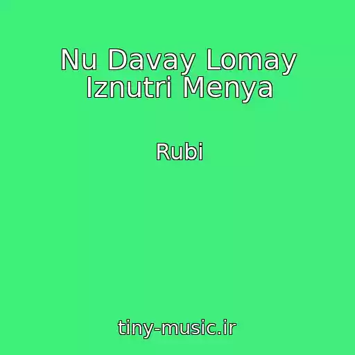 کاور آهنگ Nu Davay Lomay Iznutri Menya از Rubi