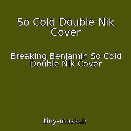 کاور آهنگ So Cold Double Nik Cover از Breaking Benjamin So Cold Double Nik Cover