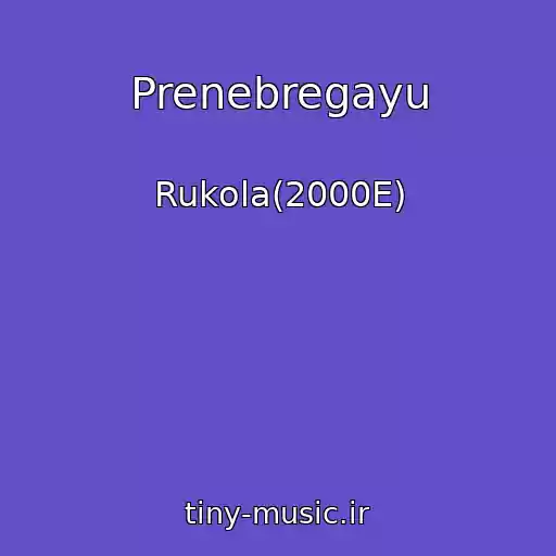 کاور آهنگ Prenebregayu از Rukola(2000E)