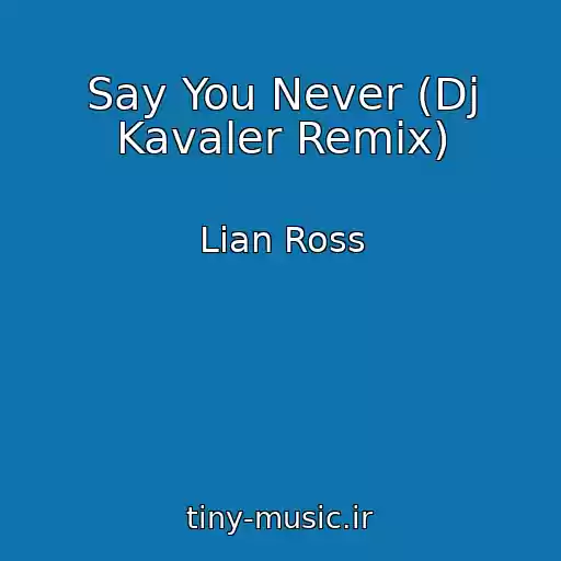 کاور آهنگ Say You Never (Dj Kavaler Remix) از Lian Ross