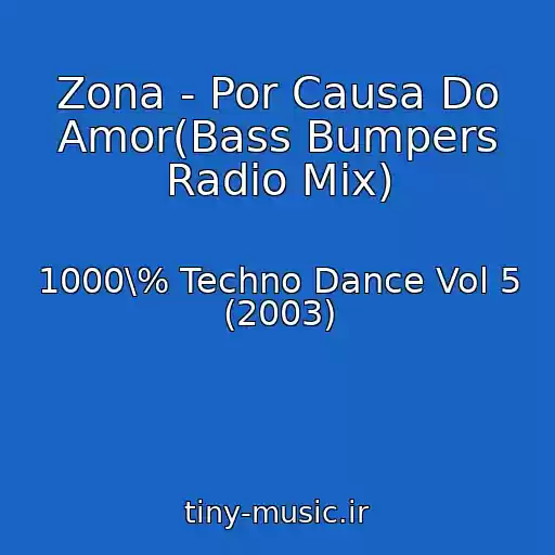 کاور آهنگ Zona - Por Causa Do Amor(Bass Bumpers Radio Mix) از 1000\% Techno Dance Vol 5 (2003)