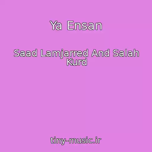 کاور آهنگ Ya Ensan از Saad Lamjarred And Salah Kurd