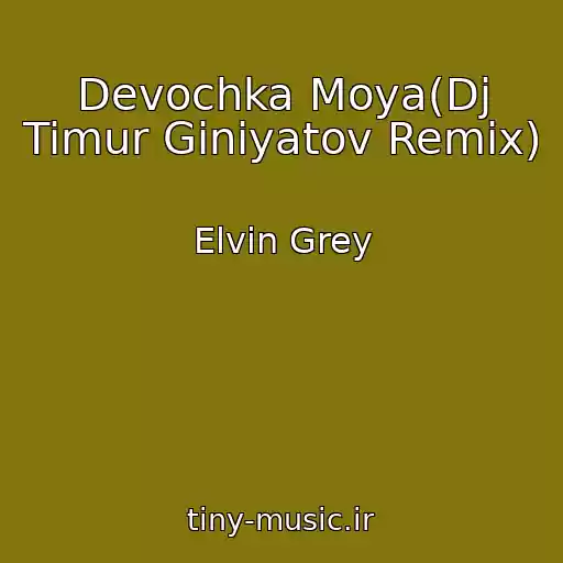کاور آهنگ Devochka Moya(Dj Timur Giniyatov Remix) از Elvin Grey