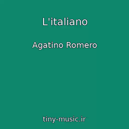 کاور آهنگ L'italiano از Agatino Romero