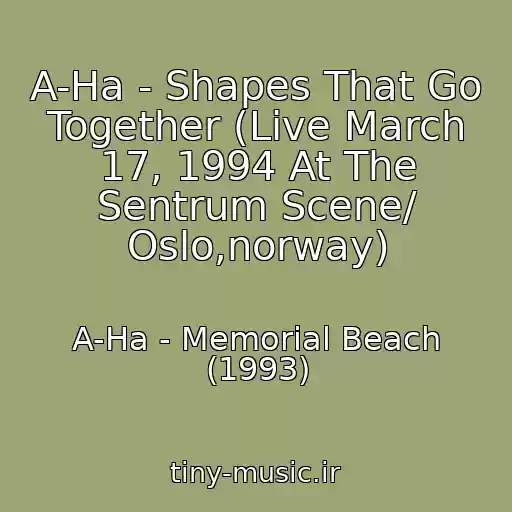 کاور آهنگ A-Ha - Shapes That Go Together (Live March 17, 1994 At The Sentrum Scene/ Oslo,norway) از A-Ha - Memorial Beach (1993)