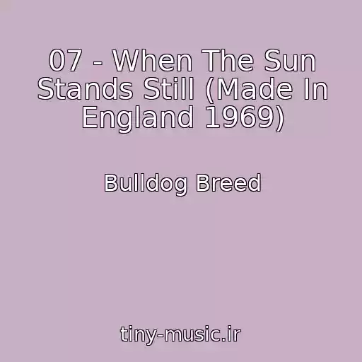 کاور آهنگ 07 - When The Sun Stands Still (Made In England 1969) از Bulldog Breed