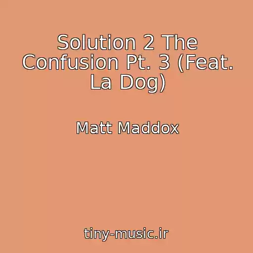 کاور آهنگ Solution 2 The Confusion Pt. 3 (Feat. La Dog) از Matt Maddox