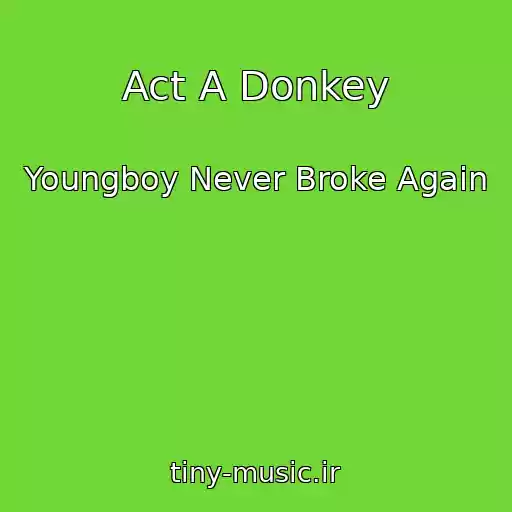 کاور آهنگ Act A Donkey از Youngboy Never Broke Again