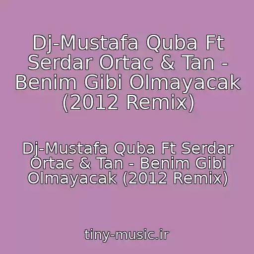 کاور آهنگ Dj-Mustafa Quba Ft Serdar Ortac & Tan - Benim Gibi Olmayacak (2012 Remix) از Dj-Mustafa Quba Ft Serdar Ortac & Tan - Benim Gibi Olmayacak (2012 Remix)
