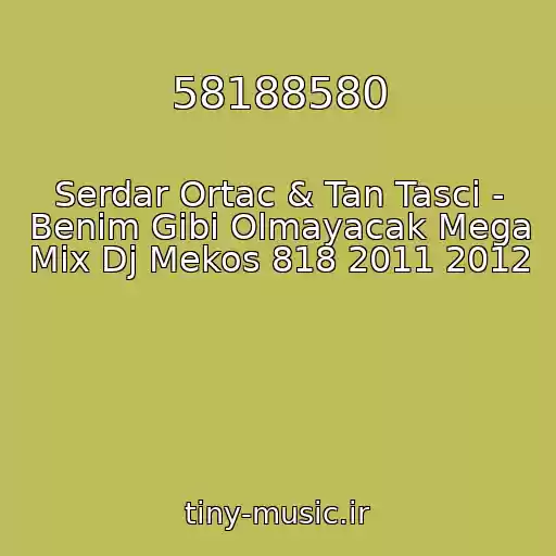 کاور آهنگ 58188580 از Serdar Ortac & Tan Tasci - Benim Gibi Olmayacak Mega Mix Dj Mekos 818 2011 2012