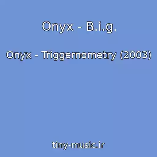 کاور آهنگ Onyx - B.i.g. از Onyx - Triggernometry (2003)