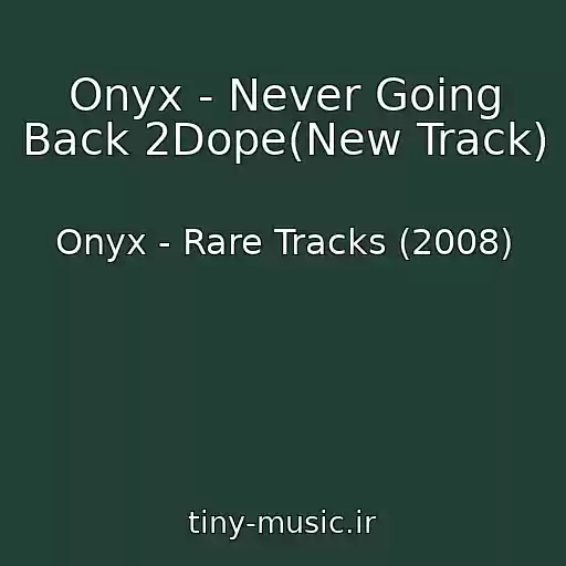 کاور آهنگ Onyx - Never Going Back 2Dope(New Track) از Onyx - Rare Tracks (2008)