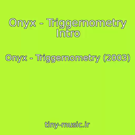 کاور آهنگ Onyx - Triggernometry Intro از Onyx - Triggernometry (2003)