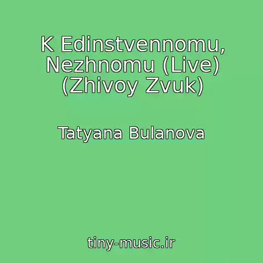 کاور آهنگ K Edinstvennomu, Nezhnomu (Live) (Zhivoy Zvuk) از Tatyana Bulanova