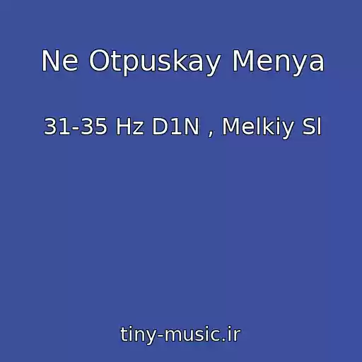 کاور آهنگ Ne Otpuskay Menya از 31-35 Hz D1N , Melkiy Sl