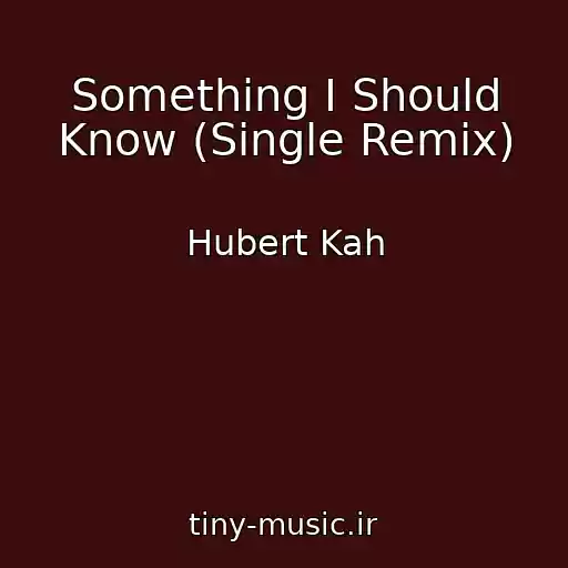 کاور آهنگ Something I Should Know (Single Remix) از Hubert Kah